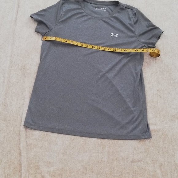 Under Armour Grey Loose Fit Heat Gear T-Shirt Size XL - Picture 5 of 6